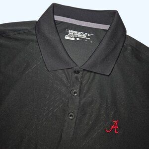 Alabama Crimson Tide Nike Tour Performance Dri Fit Polo Shirt Mens Large NCAA